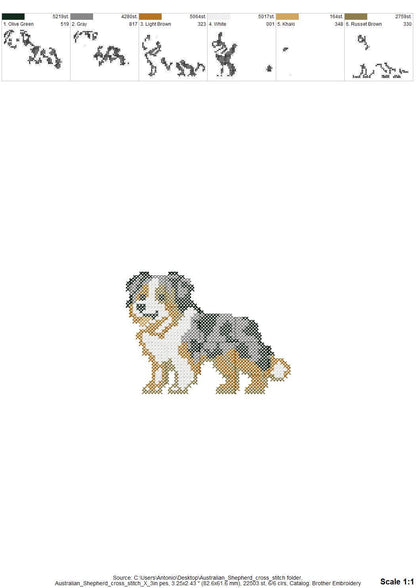 Australian Shepherd a punto croce