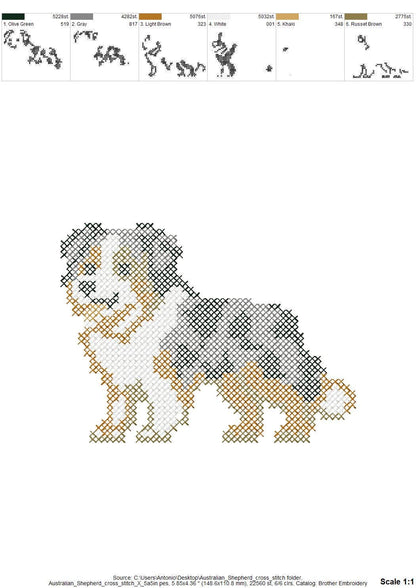 Australian Shepherd a punto croce