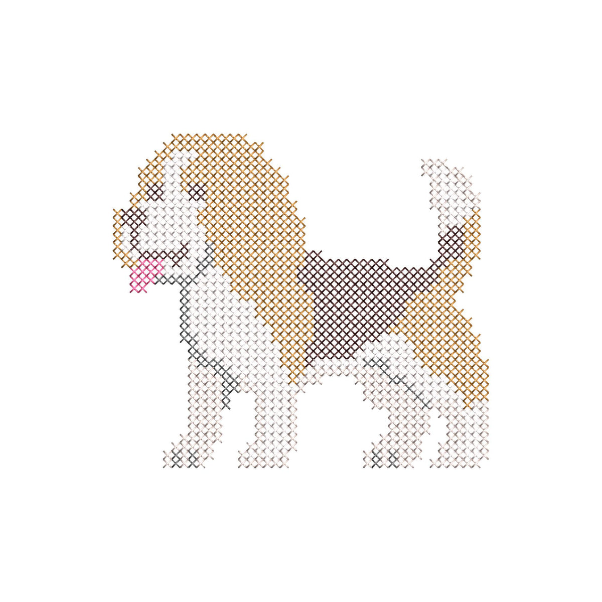 Cross Stitch Beagle