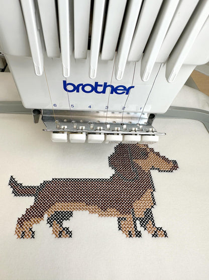 Cross Stitch Dachshund