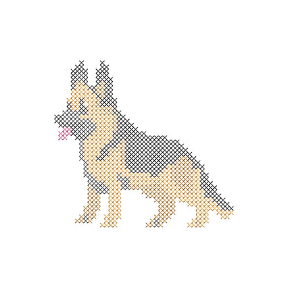 German Shepherd Cross Stitch