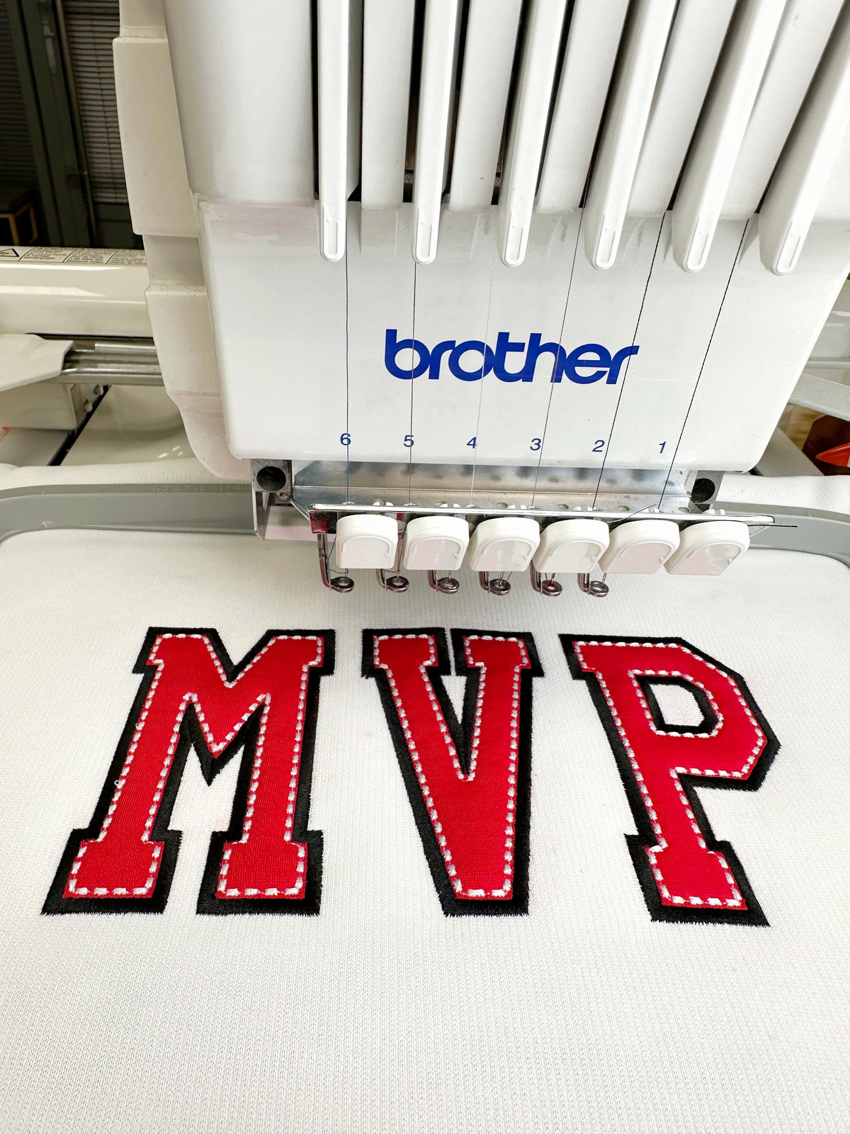 Varsity Top Stitch Applique Font – machine embroidery font by Artapli, photo 2