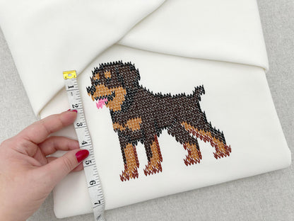 Rottweiler Knit Stitch – machine embroidery design by Artapli, photo 11