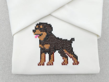 Rottweiler Knit Stitch – machine embroidery design by Artapli, photo 4