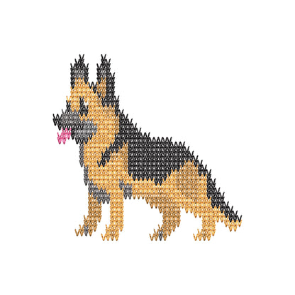 German Shepherd Knit Stitch – machine embroidery design by Artapli, photo 8