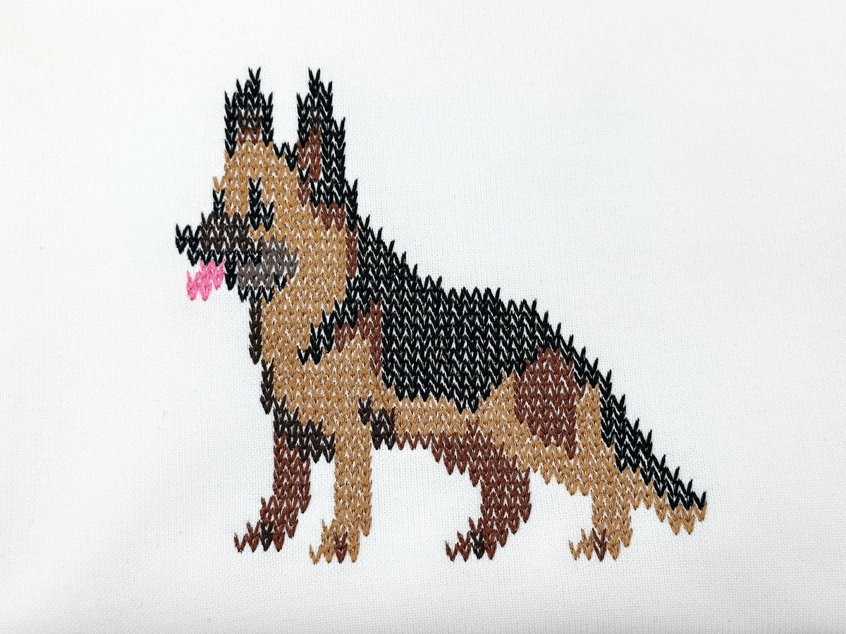 German Shepherd Knit Stitch – machine embroidery design by Artapli, photo 6