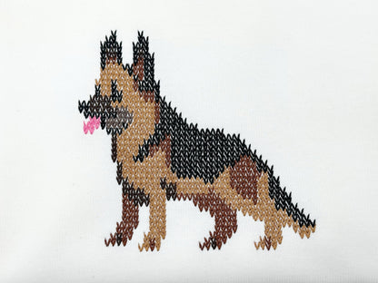 German Shepherd Knit Stitch – machine embroidery design by Artapli, photo 6