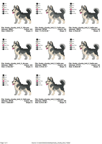 Husky Chunky Knit Stitch – machine embroidery design by Artapli, photo 9