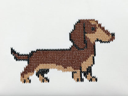 Dachshund Knit Stitch – machine embroidery design by Artapli, photo 4