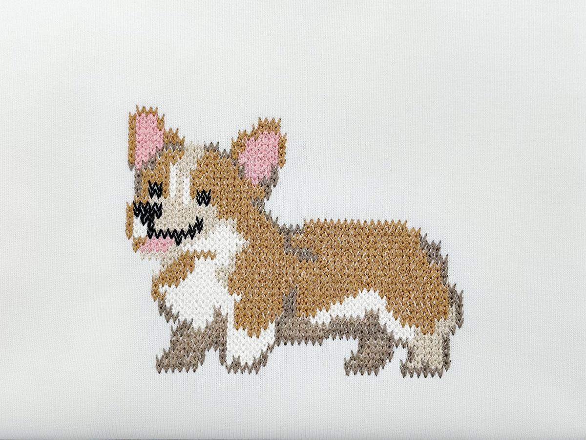 Welsh Corgi Knit Stitch – machine embroidery design by Artapli, photo 4