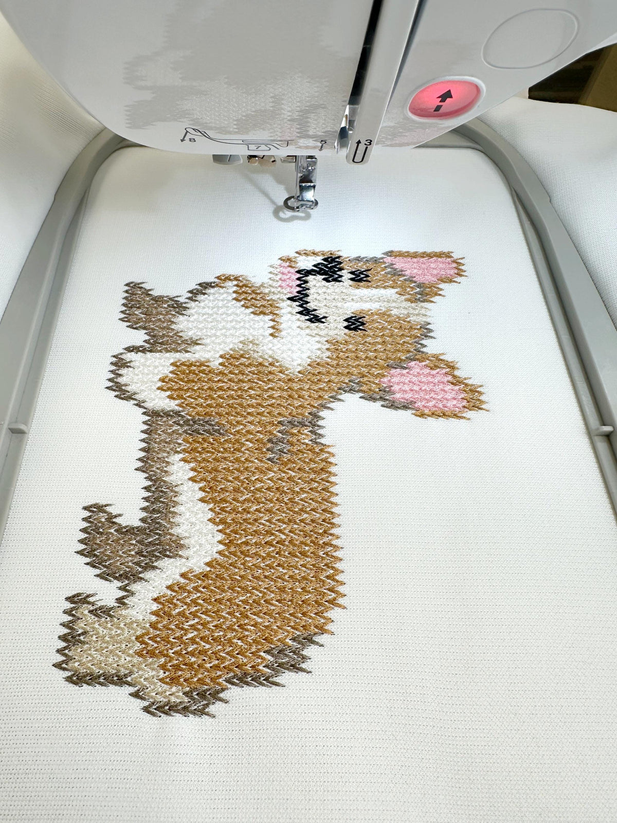Welsh Corgi Knit Stitch – machine embroidery design by Artapli, photo 3