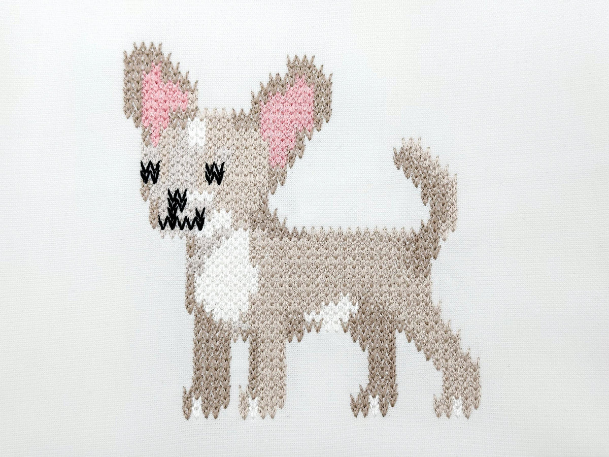 Chihuahua Knit Stitch – machine embroidery design by Artapli, photo 4