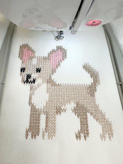 Chihuahua Knit Stitch – machine embroidery design by Artapli, photo 3