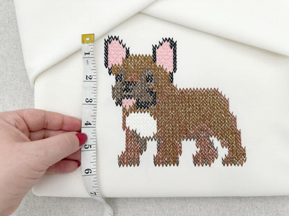 French Bulldog Knit Stitch – machine embroidery design by Artapli, photo 4