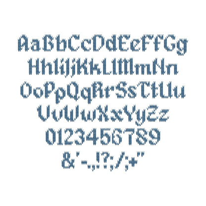 Knit Stitch Font OldeKnit