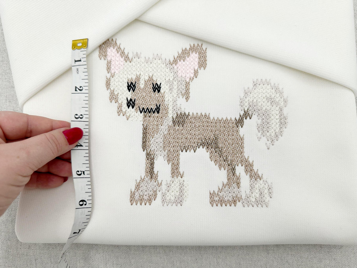 Chinese Crested Knit Stitch – machine embroidery design by Artapli, photo 10
