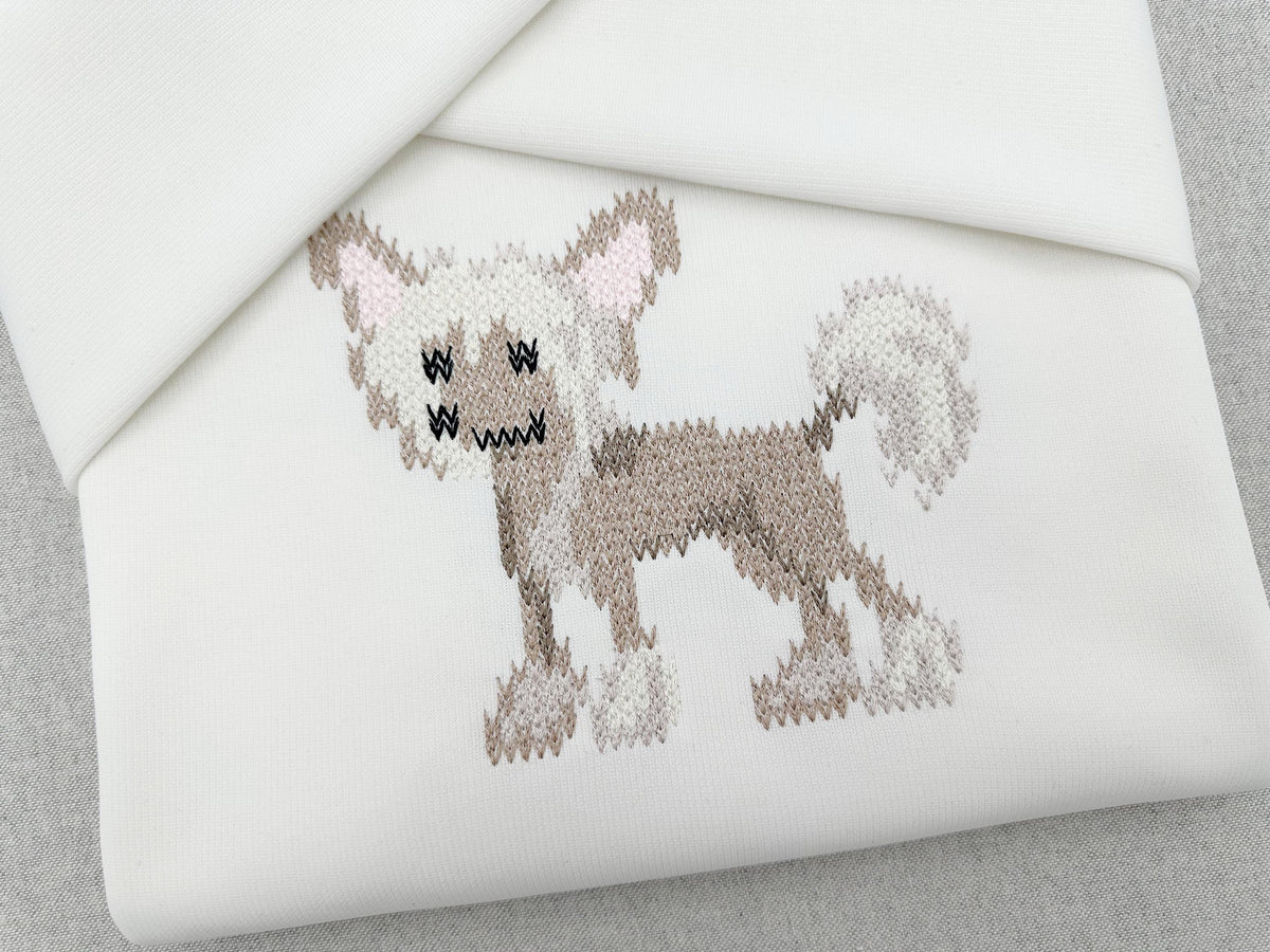 Chinese Crested Knit Stitch – machine embroidery design by Artapli, photo 11