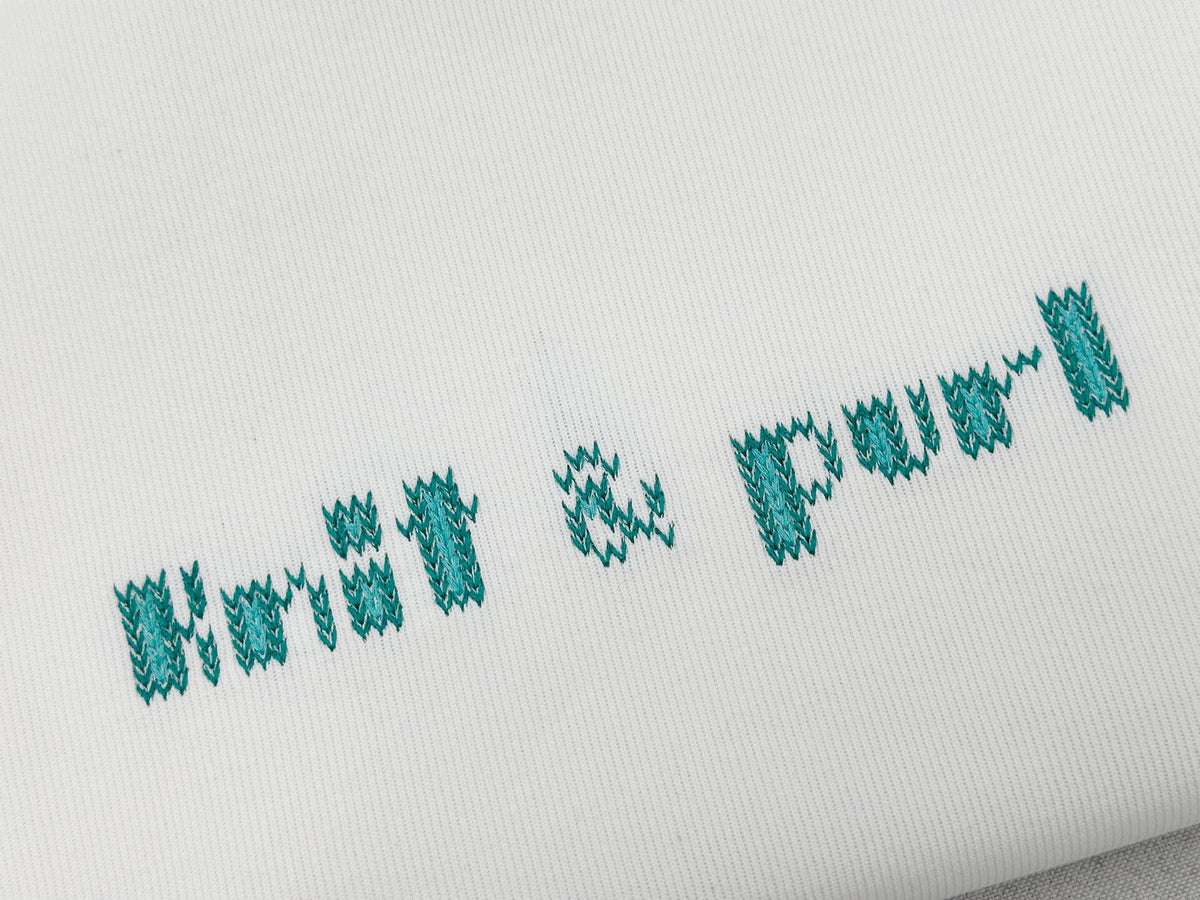 Bold Duo Knit Font – machine embroidery font by Artapli, photo 4