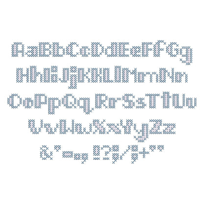 Cozy Cross Stitch Duo Font – machine embroidery font by Artapli, photo 7