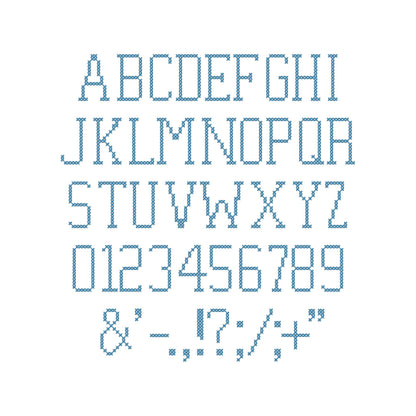 Chunky Cross Varsity Narrow Font – machine embroidery font by Artapli, photo 7
