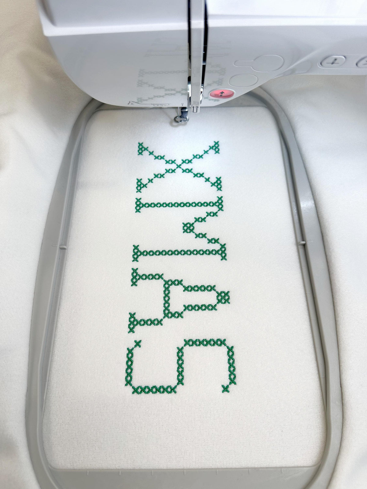 Chunky Cross Varsity Narrow Font – machine embroidery font by Artapli, photo 2