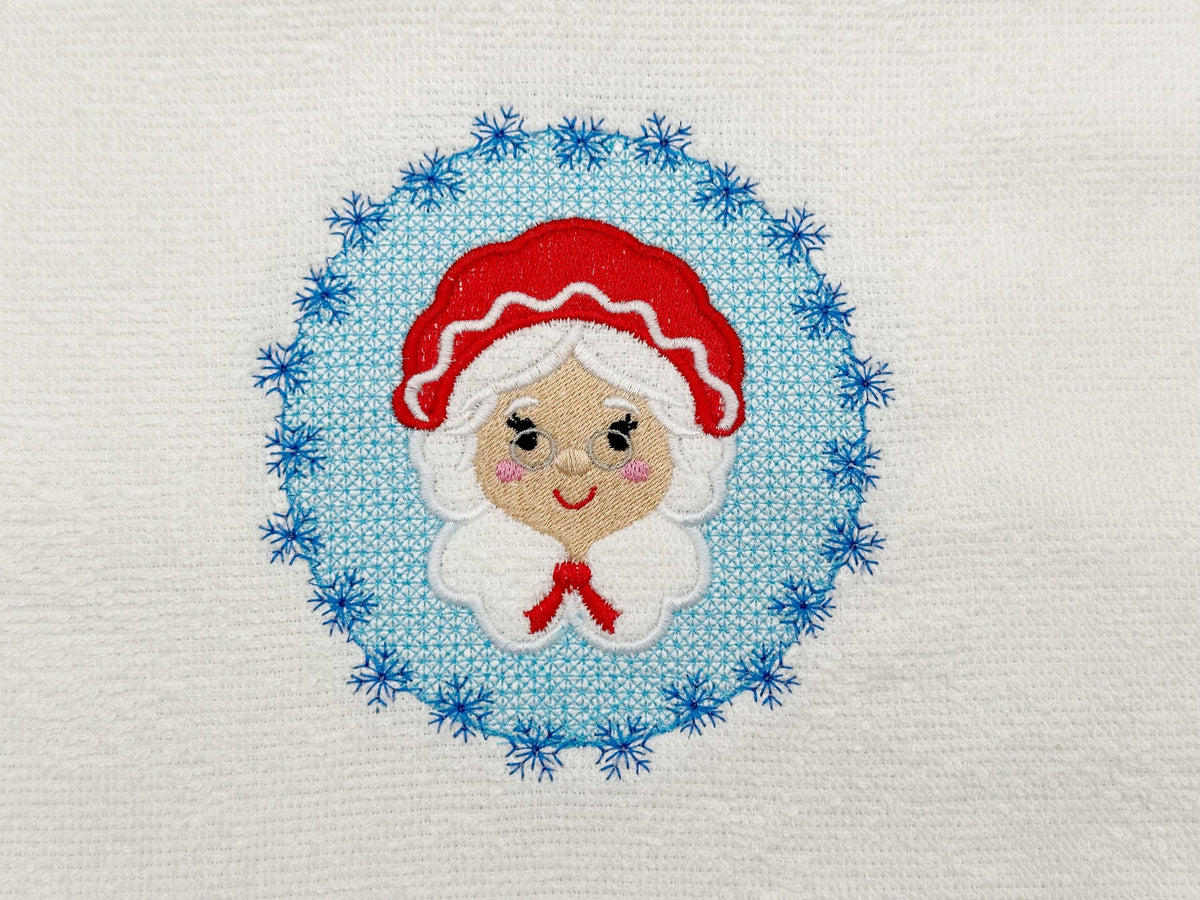 Embossed Mrs Santa Claus – machine embroidery design by Artapli, photo 6