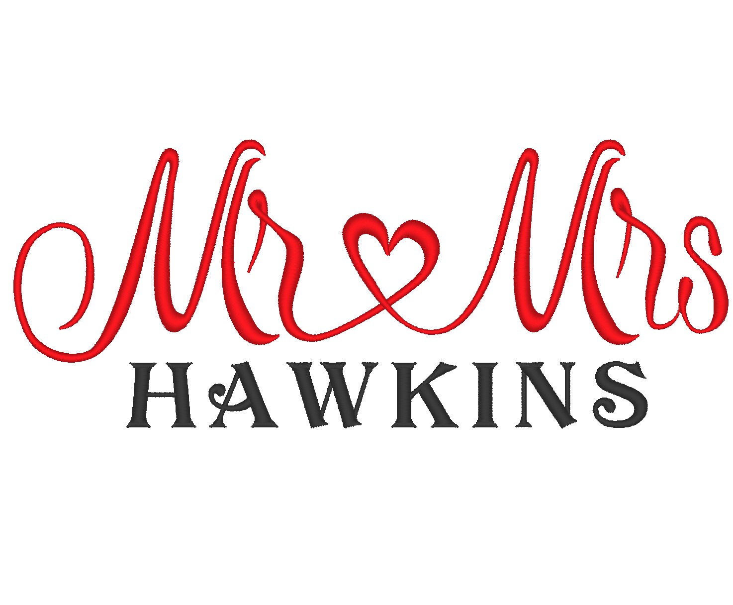Mr and Mrs with Heart – Instant Download | Artapli