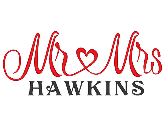 Mr and Mrs with Heart – Instant Download | Artapli