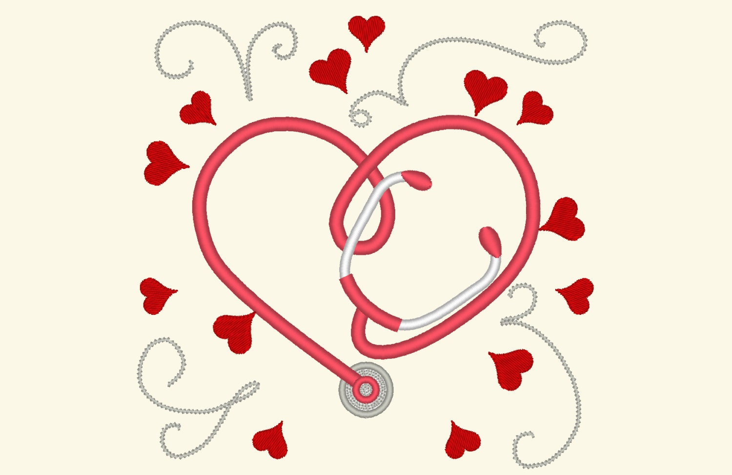 Heart Shape Stethoscope – Instant Download | Artapli
