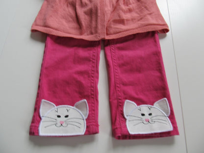 Walking Kitty Kids Trousers Bottoms – Instant Download | Artapli
