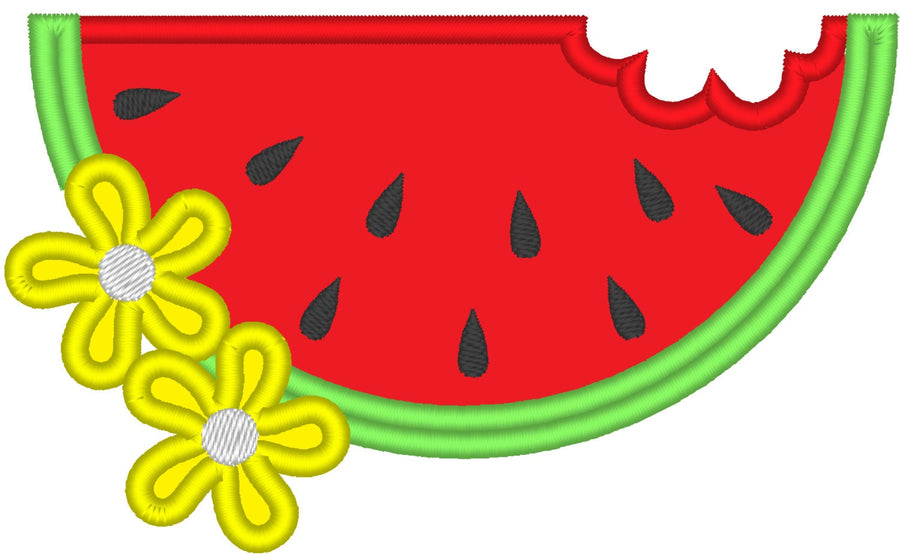 Summer little watermelon cutie machine embroidery applique designs for | Artapli - image 1