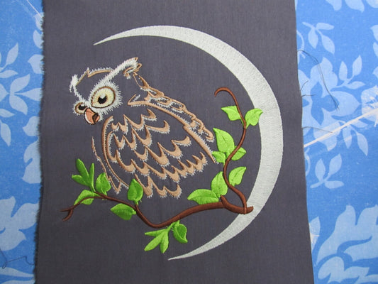 Night owl on the moon Glow in the dark special machine – Instant Download | Artapli