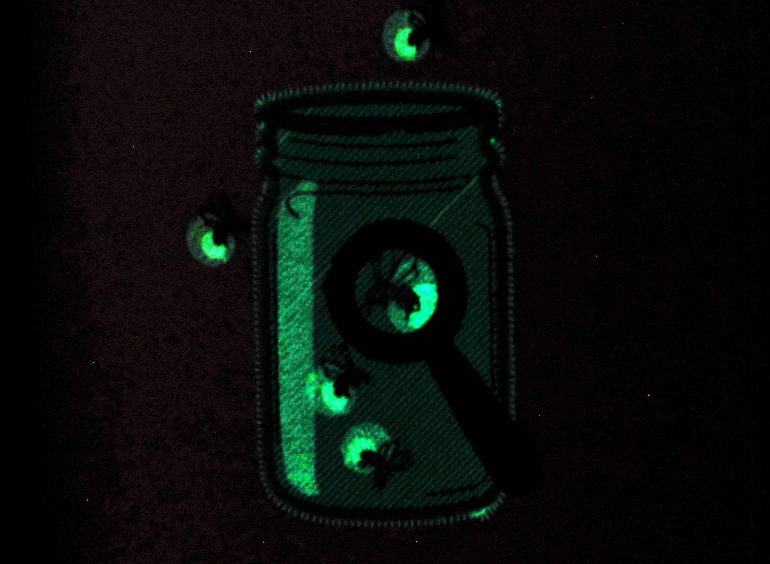 Magic Mason Jar and Fireflies Machine Embroidery 4" 5" 7" | PES DST JEF | Artapli
