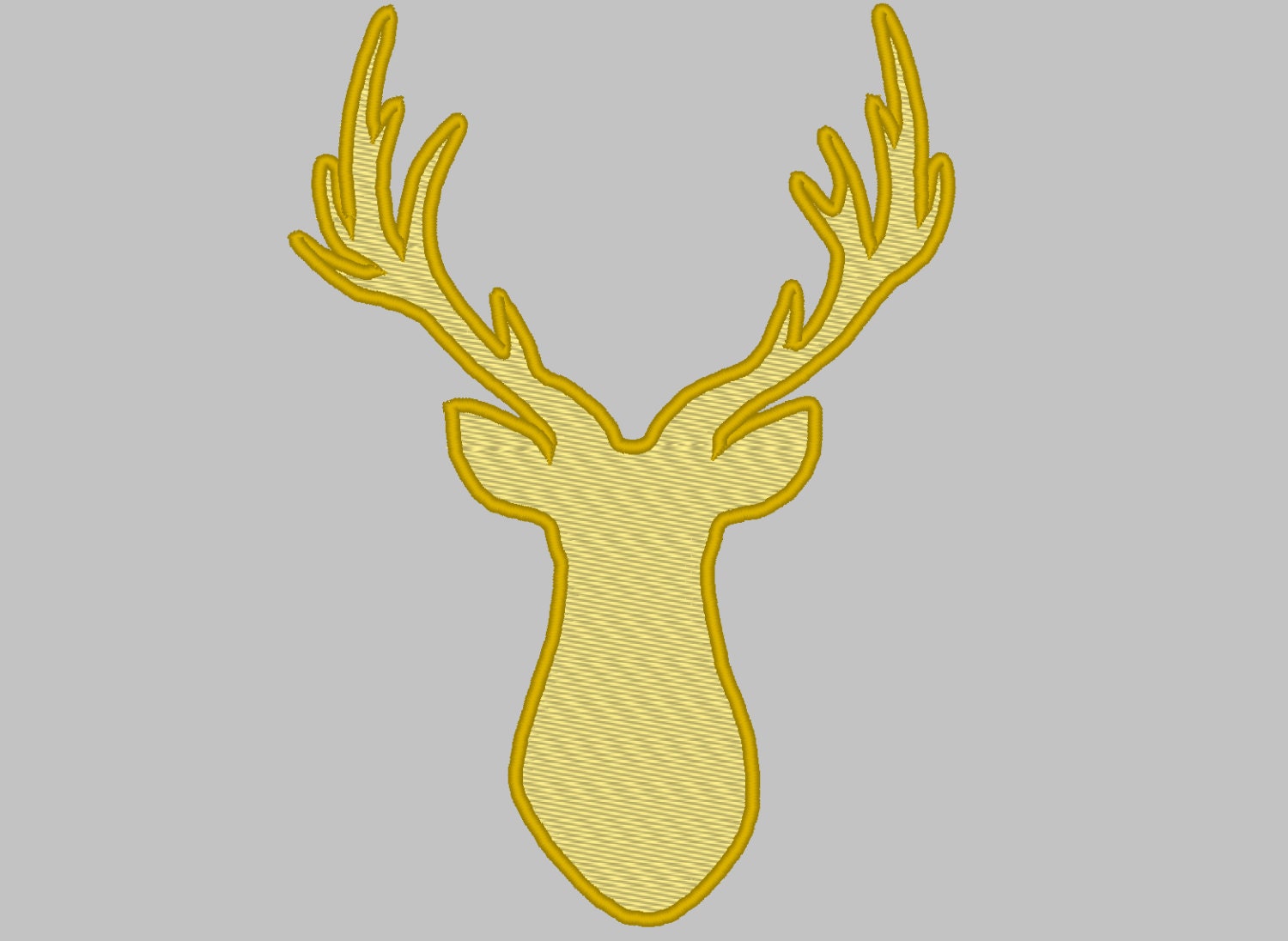 Buck Deer Head Outline – Instant Download | Artapli