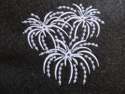 Magic Fireworks Glow in the dark special thread machine embroidery designs glowing sparkle