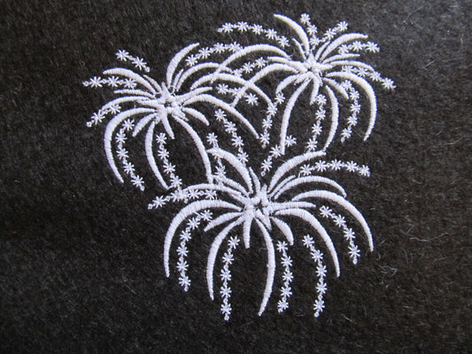 Magic Fireworks Glow in the dark special thread machine embroidery designs glowing sparkle