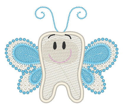 Tooth Fairy - machine embroidery applique designs – Instant Download | Artapli