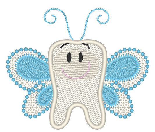 Tooth Fairy - machine embroidery applique designs – Instant Download | Artapli