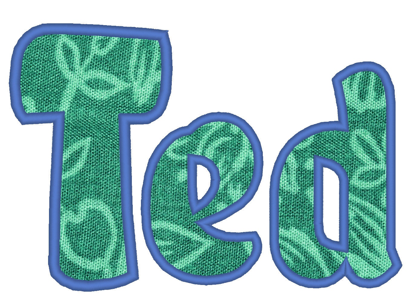 Monogram Applique Font Amy