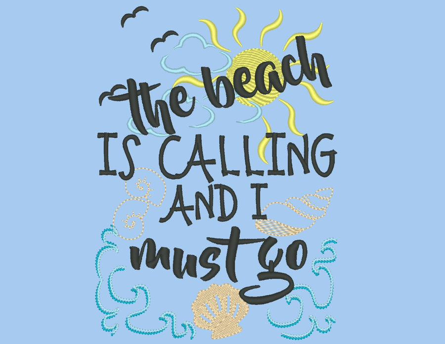 The beach is calling and I must go design 5x7 6x10 shells, summer, | Artapli - image 1