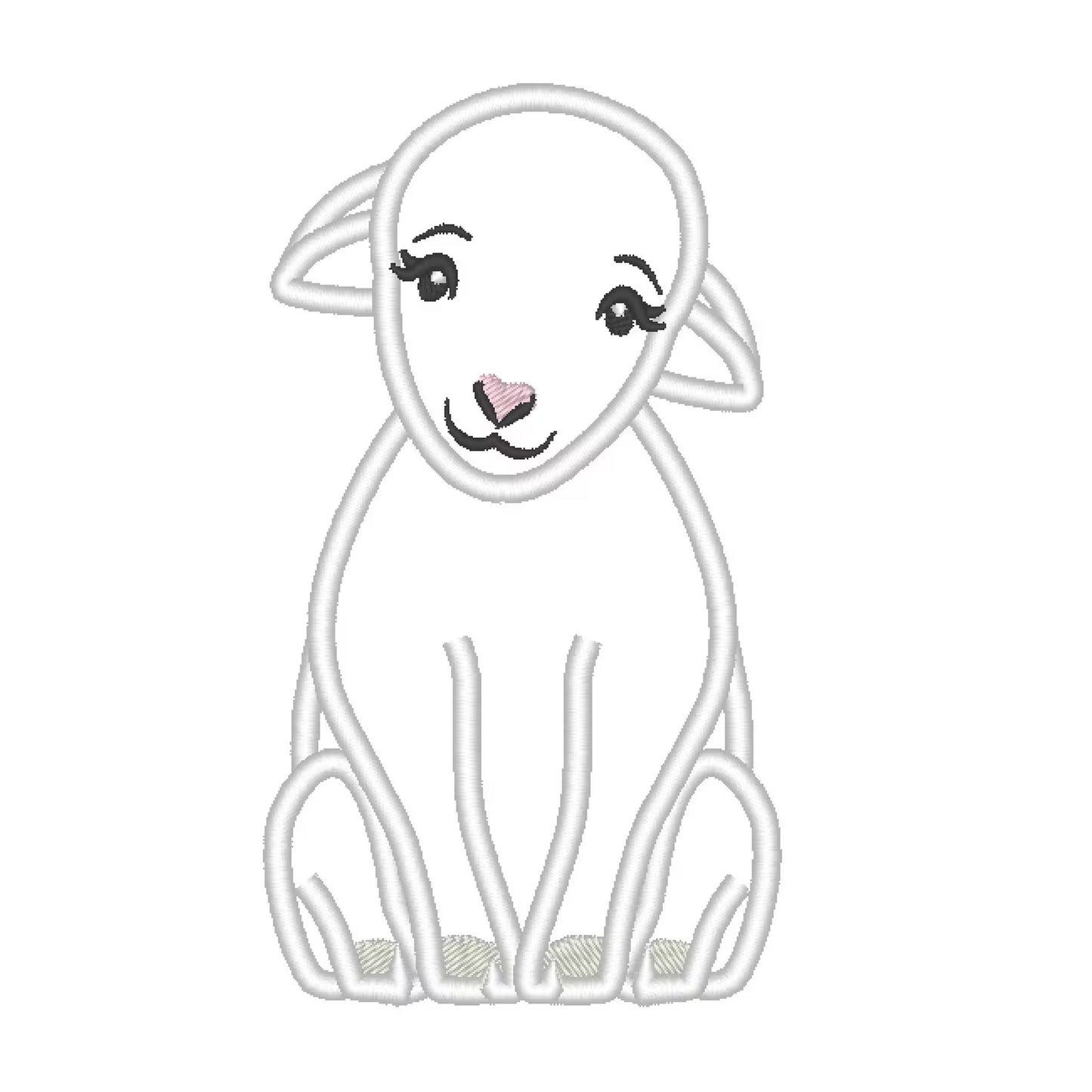 Little Lamb Sheep Applique