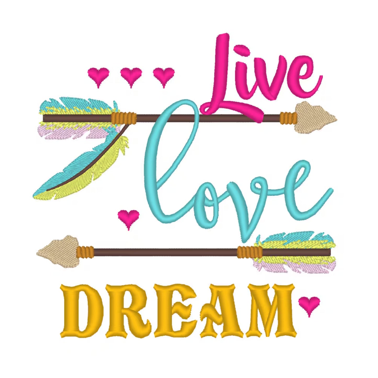 Live Love Dream Saying