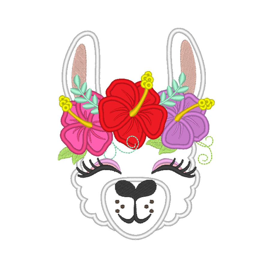 Floral Crown Llama Alpaca