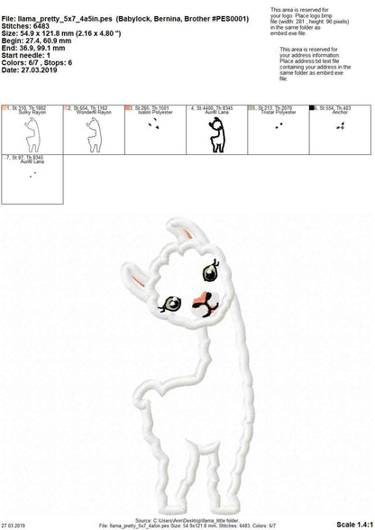 Llama no Drama Applique