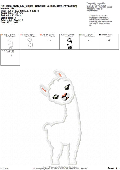 Llama no Drama Applique