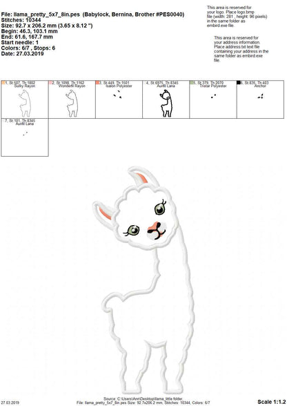 Llama no Drama Applique