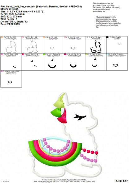 Little Llama  Fringed Tassels