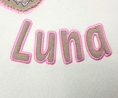 Kids Monogram Font Applique