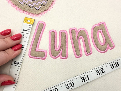 Kids Monogram Font Applique