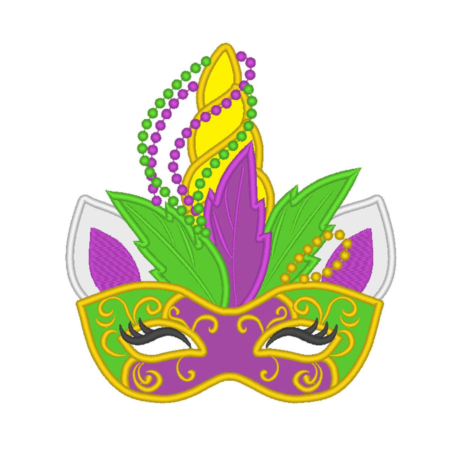 Unicorn Mardi Gras Mask